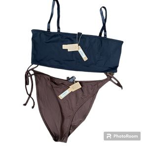 Skims 2 piece bikini Bikini Top Bandeau and Signature Skims Dipper Tie Bottoms